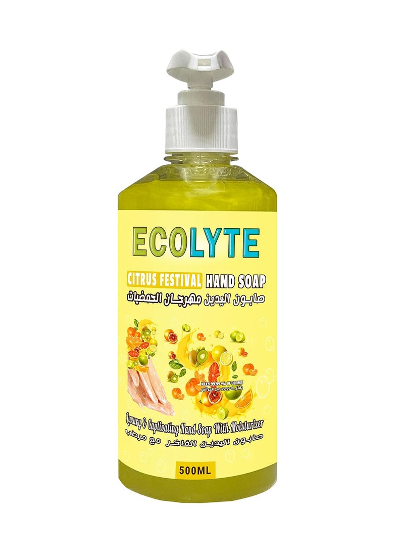 Ecolyte+ Citrus Festival Hand Soap - 500ml - Image 1
